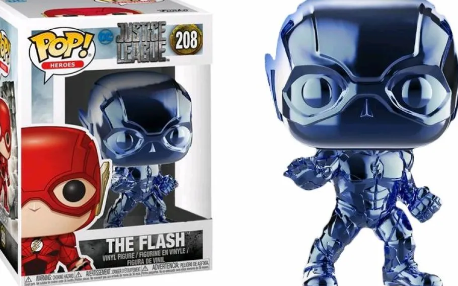 Standard Pop!>Justice League (2017) - The Flash Light Blue Chrome Funko Pop! Vinyl Figure