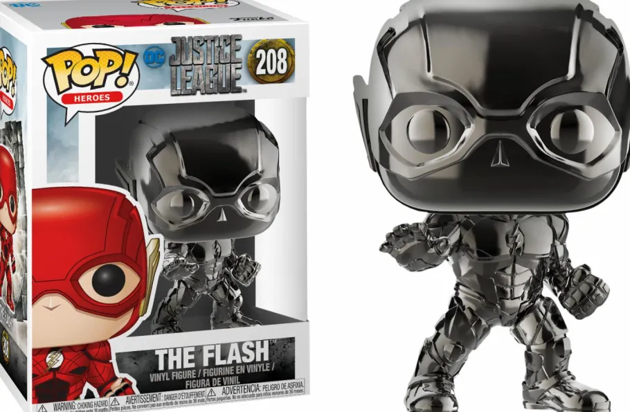 Standard Pop!>Justice League (2017) - The Flash Hematite Black Chrome Pop! Vinyl Figure
