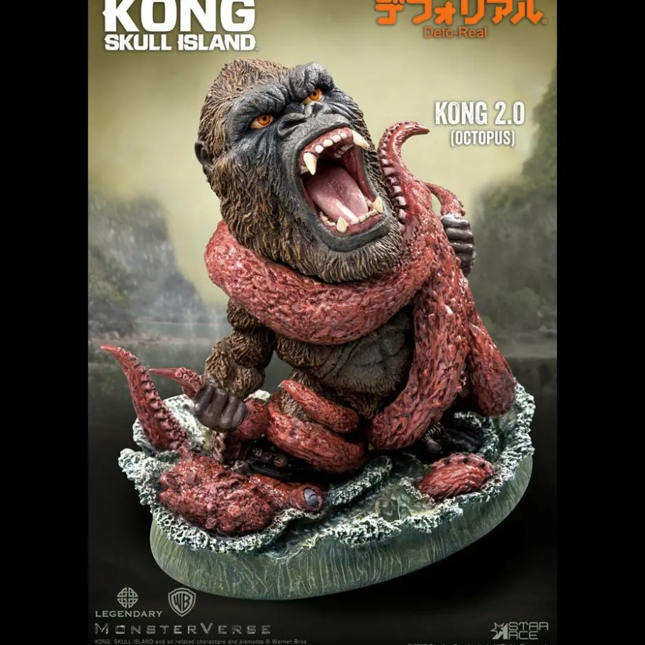 Designer Vinyl>King Kong Kong: Skull Island - Kong vs Octopus Defo-Real 6” Vinyl Statue