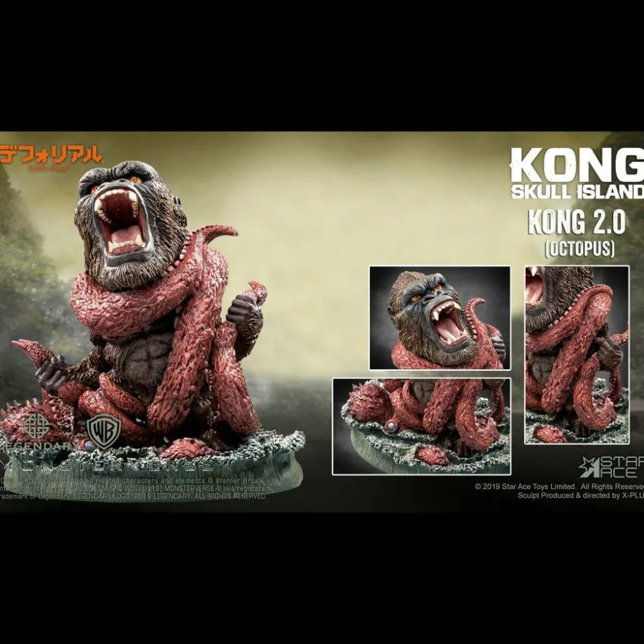 Designer Vinyl>King Kong Kong: Skull Island - Kong vs Octopus Defo-Real 6” Vinyl Statue