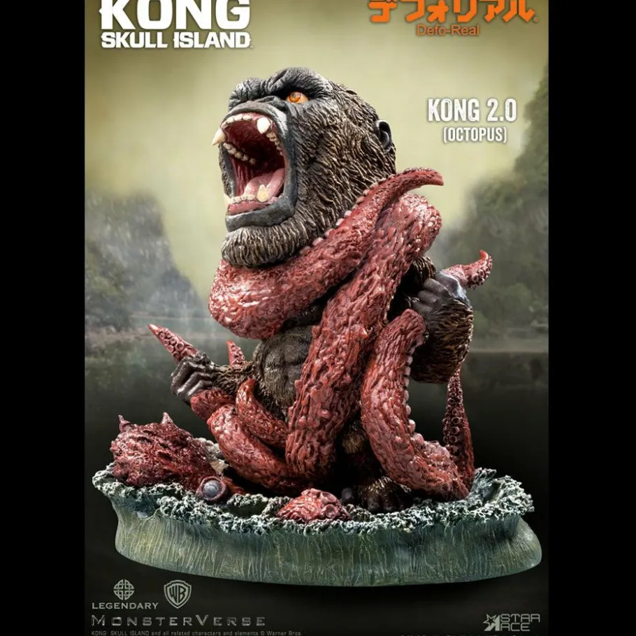 Designer Vinyl>King Kong Kong: Skull Island - Kong vs Octopus Defo-Real 6” Vinyl Statue