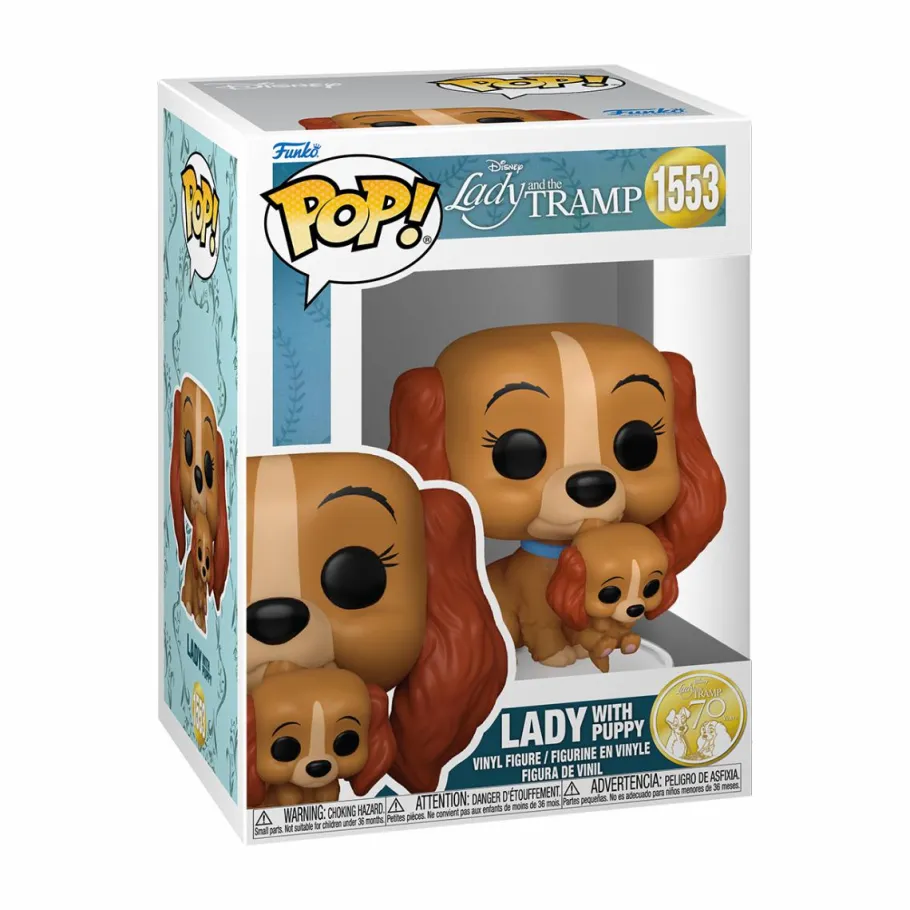 Standard Pop!>Lady and the Tramp (1955) - Lady with Puppy 70th Anniversary Pop! Vinyl Figure