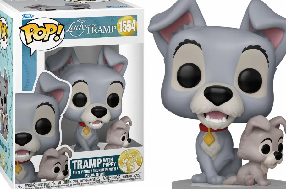 Standard Pop!>Lady and the Tramp (1955) - Tramp with Puppy 70th Anniversary Pop! Vinyl Figure