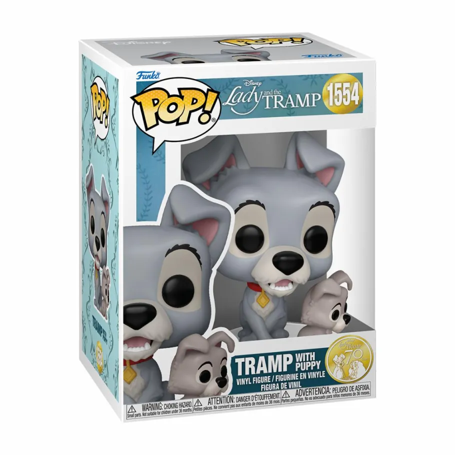 Standard Pop!>Lady and the Tramp (1955) - Tramp with Puppy 70th Anniversary Pop! Vinyl Figure