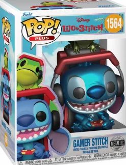 Standard Pop!>Lilo & Stitch - Gamer Stitch Metallic Pop! Vinyl Figure