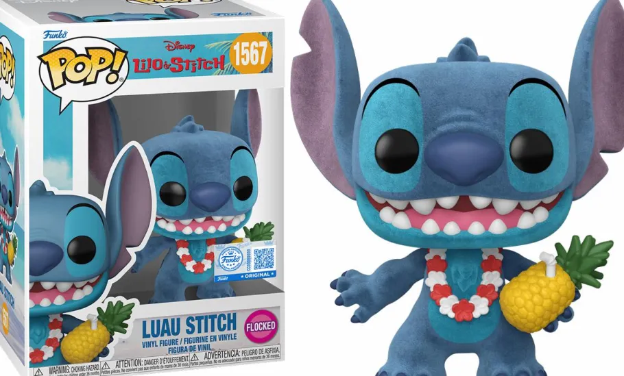 Standard Pop!>Lilo & Stitch - Luau Stitch (Flocked) Pop! Vinyl Figure