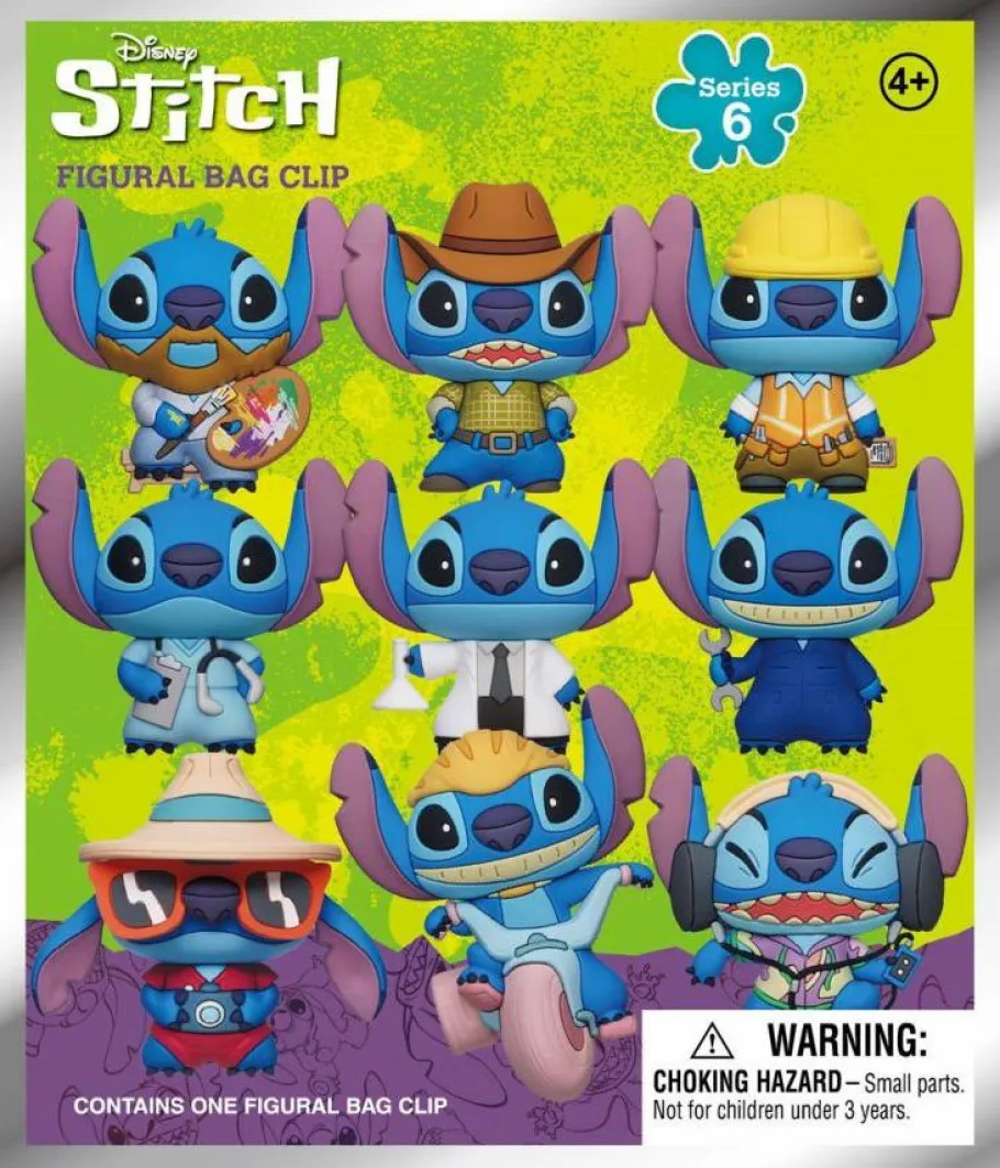 Blind Box>Lilo & Stitch - Series 06 3D Figural Foam Bag Clip Blind Bag (Single Unit)