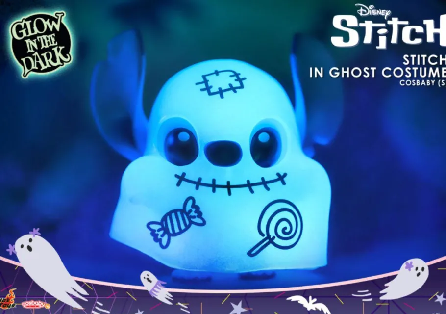 Cosbaby>Lilo & Stitch - Stitch in Ghost Costume Glow-in-the-Dark Cosbaby (S) Hot Toys Figure