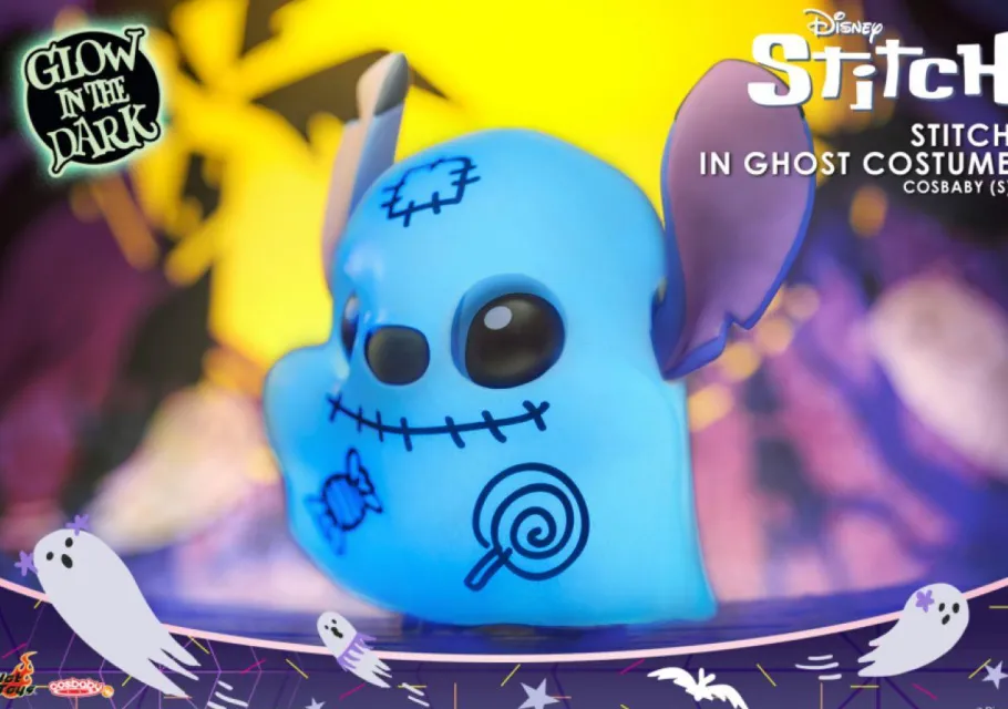 Cosbaby>Lilo & Stitch - Stitch in Ghost Costume Glow-in-the-Dark Cosbaby (S) Hot Toys Figure