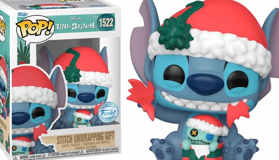 Standard Pop!>Lilo & Stitch - Stitch Unwrapping Gift (Holiday) Pop! Vinyl Figure