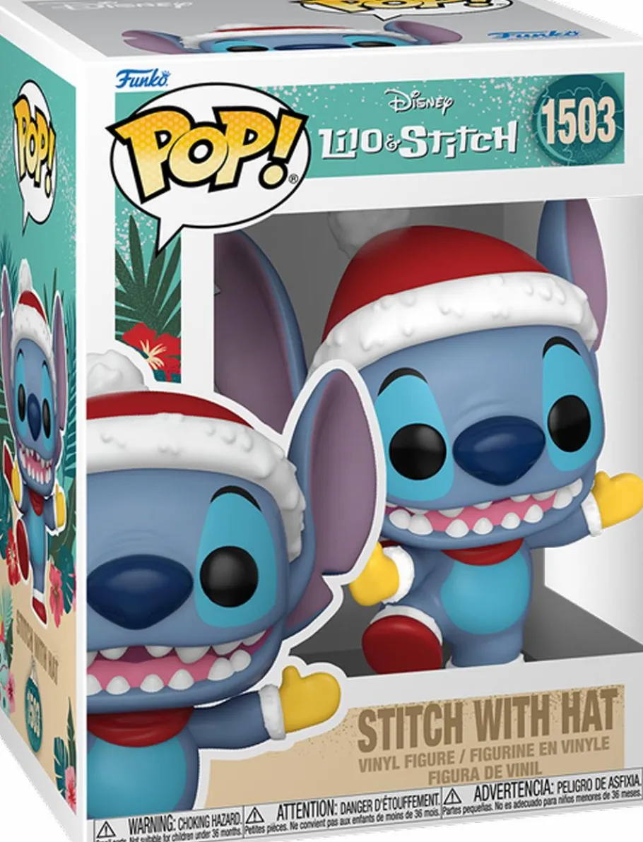 Standard Pop!>Lilo & Stitch : Holiday - Stitch with Santa Hat Pop! Vinyl Figure