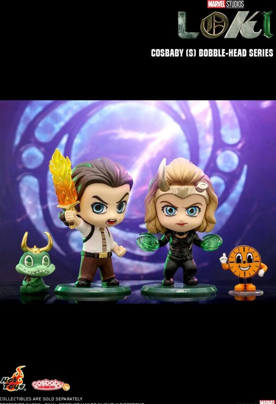Cosbaby>Loki (2021) - Sylvie with Miss Minutes Cosbaby (S) Hot Toys Figure