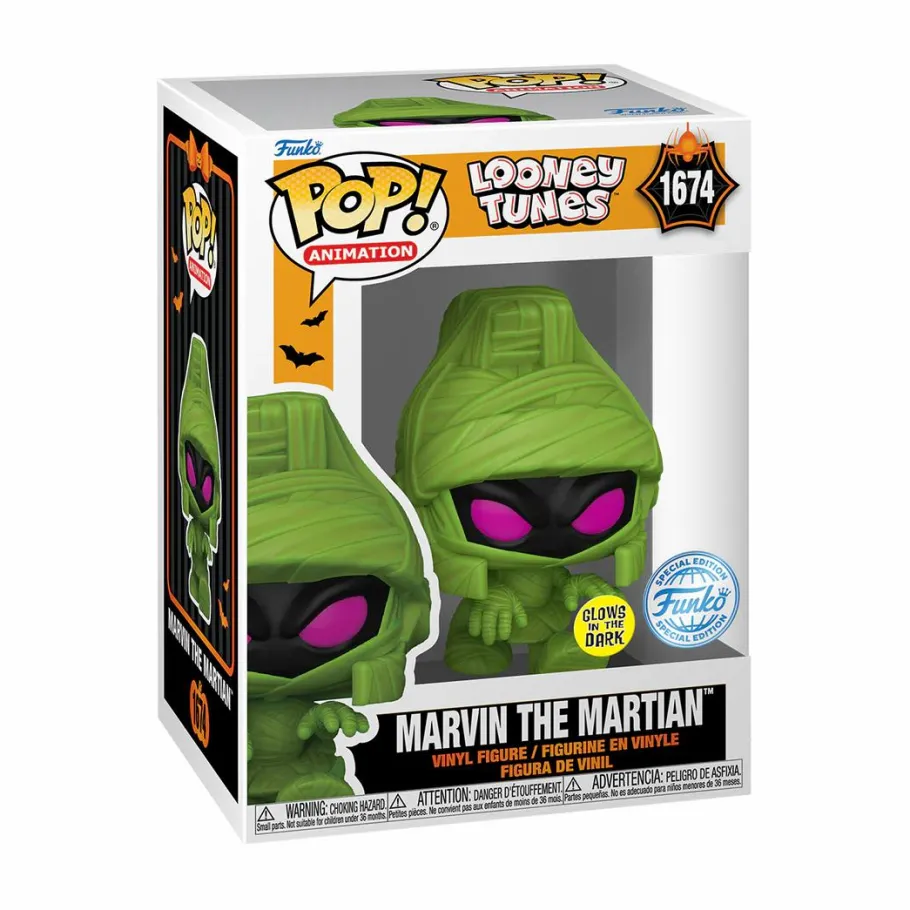 Standard Pop!>Looney Tunes : Halloween - Marvin the Martian (Mummy) Glow-in-the-Dark Pop! Vinyl Figure