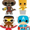 Pop! Bundles>Marvel - Guardians and the Winter Soldier 4” Pop! Enamel Pin Bundle (Set of 4)