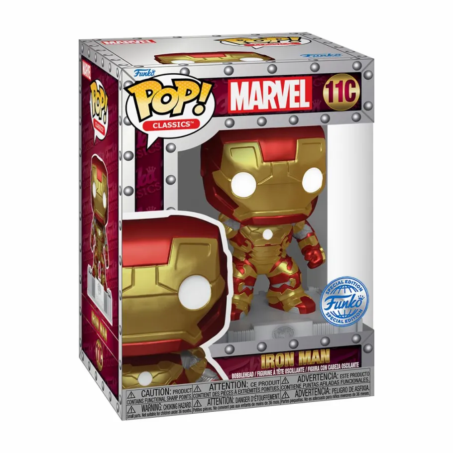 Standard Pop!>Iron Man Marvel - Pop! Classics Vinyl Figure (Funko / Popcultcha Exclusive)