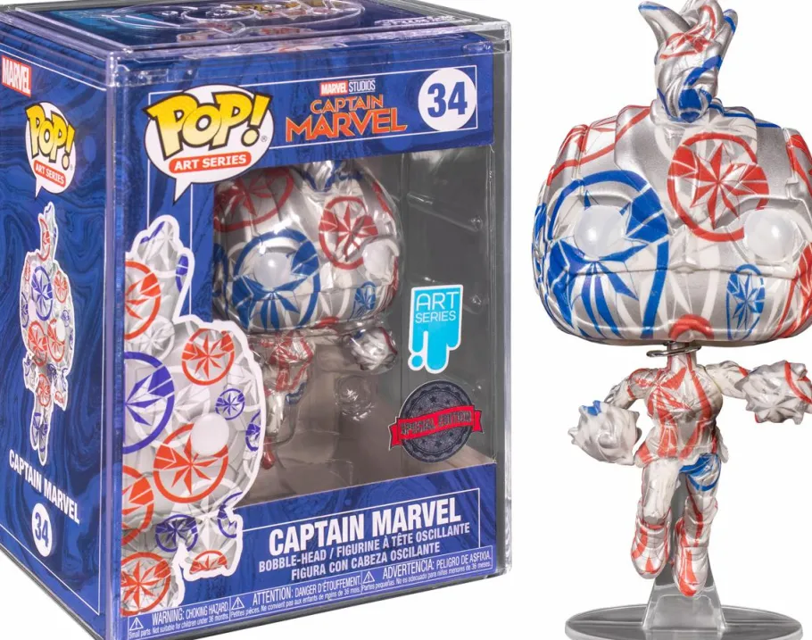 Pop! Bundles>Marvel - Patriotic Age Artist Series Pop! Vinyl Figure with Pop! Protector (Bundle of 4)