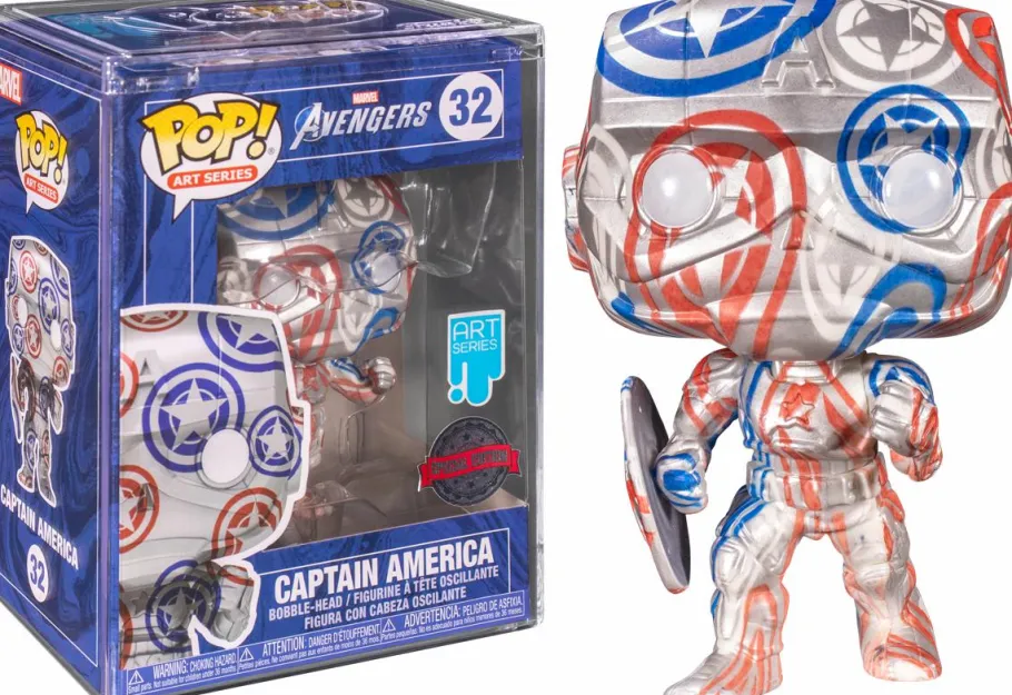 Pop! Bundles>Marvel - Patriotic Age Artist Series Pop! Vinyl Figure with Pop! Protector (Bundle of 4)
