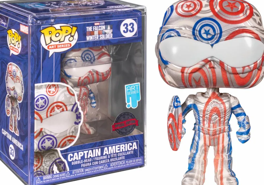 Pop! Bundles>Marvel - Patriotic Age Artist Series Pop! Vinyl Figure with Pop! Protector (Bundle of 4)