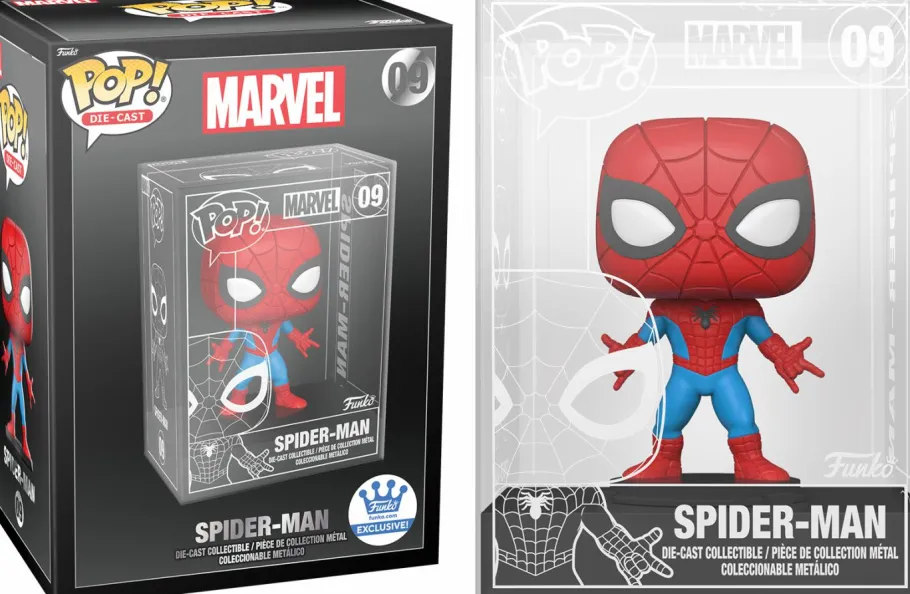 Die-Cast Figures>Black Panther Marvel - Spider-Man, & Thor Diecast Metal Pop! Vinyl Figure Bundle (Funko / Popcultcha Exclusive) (Set of 3)
