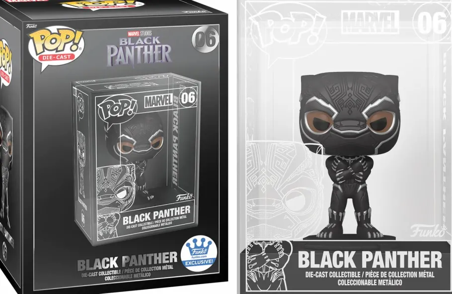 Die-Cast Figures>Black Panther Marvel - Spider-Man, & Thor Diecast Metal Pop! Vinyl Figure Bundle (Funko / Popcultcha Exclusive) (Set of 3)