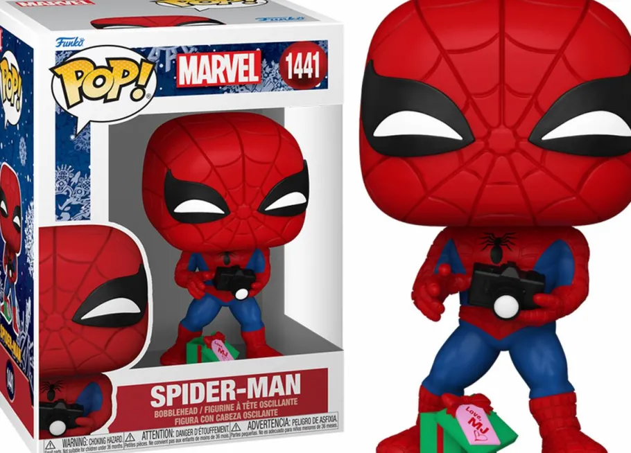 Standard Pop!>Marvel - Spider-Man with Gift (Holiday) Pop! Vinyl Figure