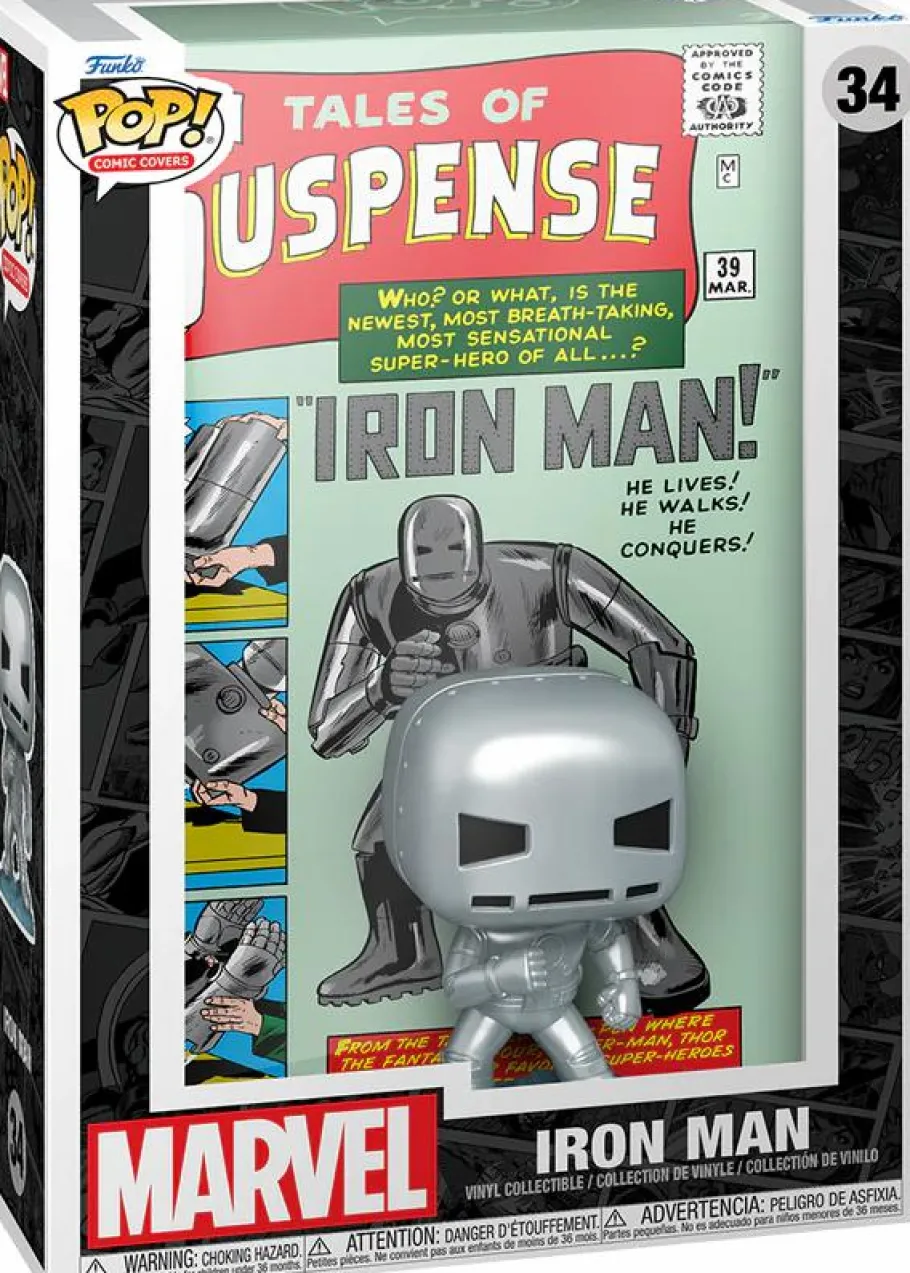 Pop! Covers>Iron Man Marvel - Tales of Suspense #39 Pop! Comic Covers Vinyl Figure
