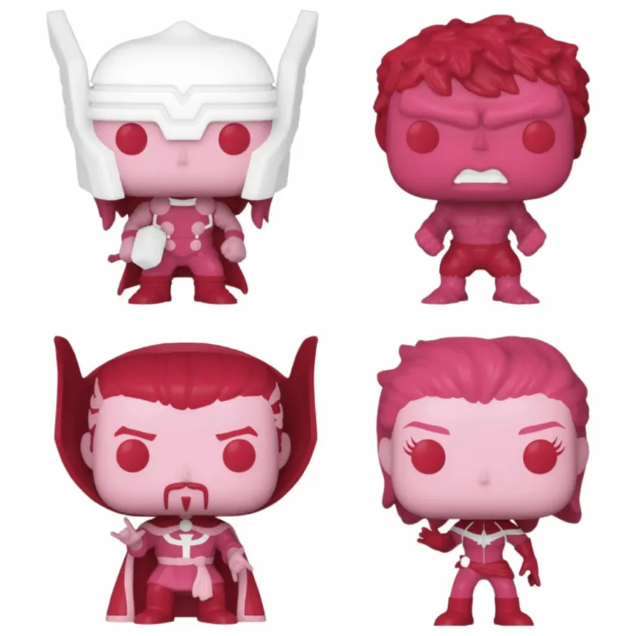 Designer Vinyl>Marvel - Valentines 2024 Pocket Pop! Box 4-Pack