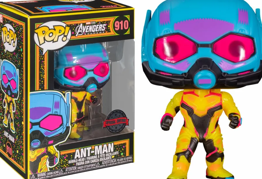 Pop! Bundles>The Avengers Marvel: Blacklight - Thanos, Captain Marvel & Ant-Man Blacklight Pop! Vinyl Bundle (Set of 3)