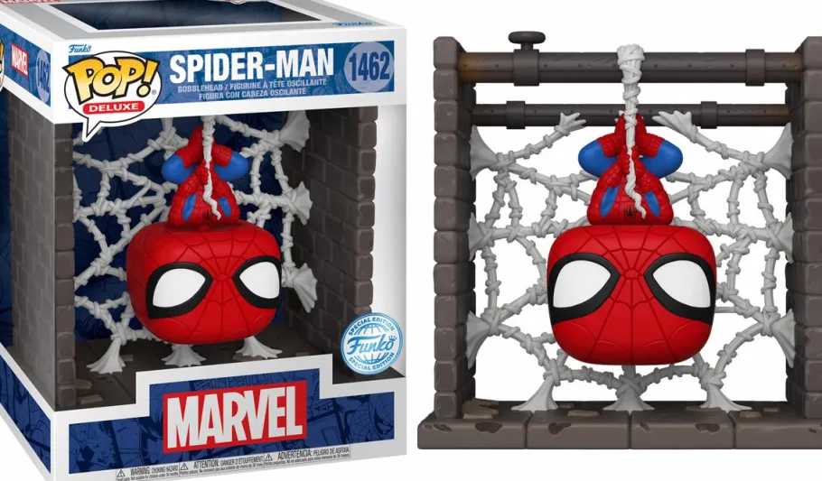 Pop! Deluxe>Spider-Man Marvel Comics - (Webbed) Deluxe Pop! Vinyl Figure