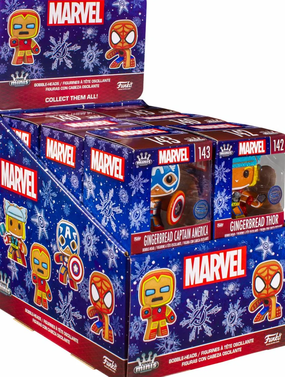 Blind Box>Marvel : Holiday - Gingerbread Minis 3” Scale Vinyl Figure (Display of 12)