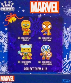 Blind Box>Marvel : Holiday - Gingerbread Minis 3” Scale Vinyl Figure (Display of 12)