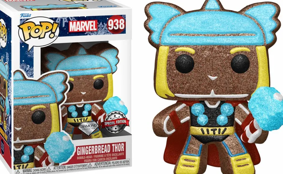 Standard Pop!>The Avengers Marvel: Holiday - Thor Gingerbread Man Diamond Glitter Pop! Vinyl Figure
