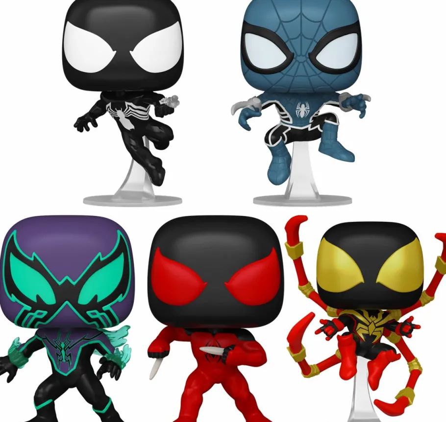Pop! Bundles>Spider-Man Marvel: Comics - Web of Heroes Pop! Vinyl Bundle (Set of 5)