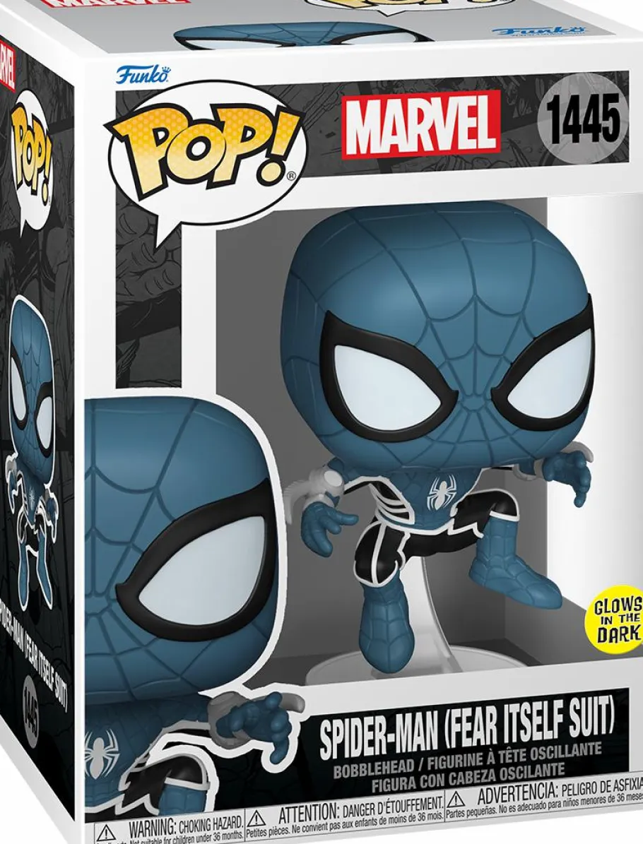 Standard Pop!>Spider-Man Marvel: Comics - (Fear Itself Suit) Glow-in-the-Dark Pop! Vinyl Figure