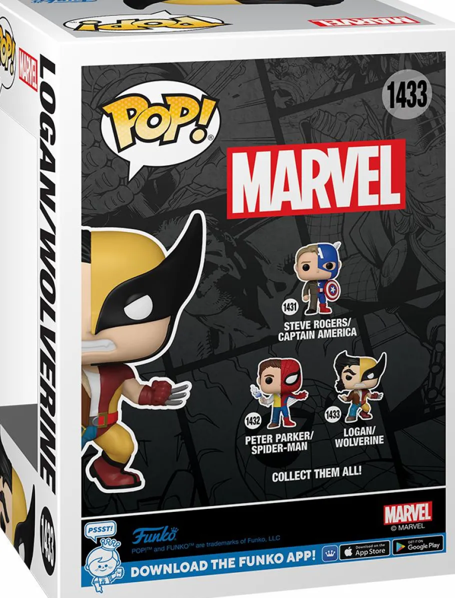 Standard Pop!>Marvel : Split - Logan/Wolverine Pop! Vinyl Figure