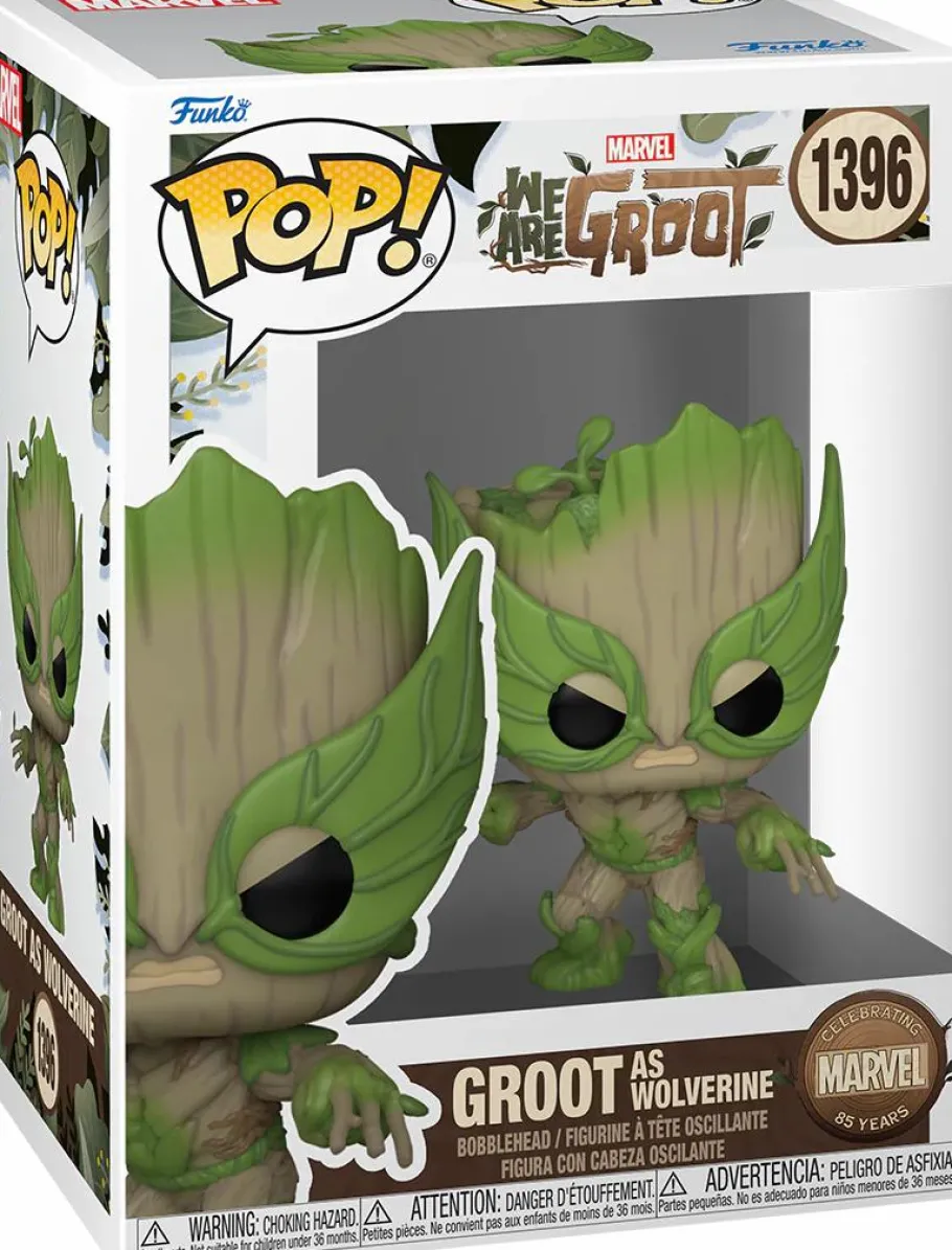 Standard Pop!>Marvel 85th Anniversary: We Are Groot - Groot as Wolverine Pop! Vinyl Figure