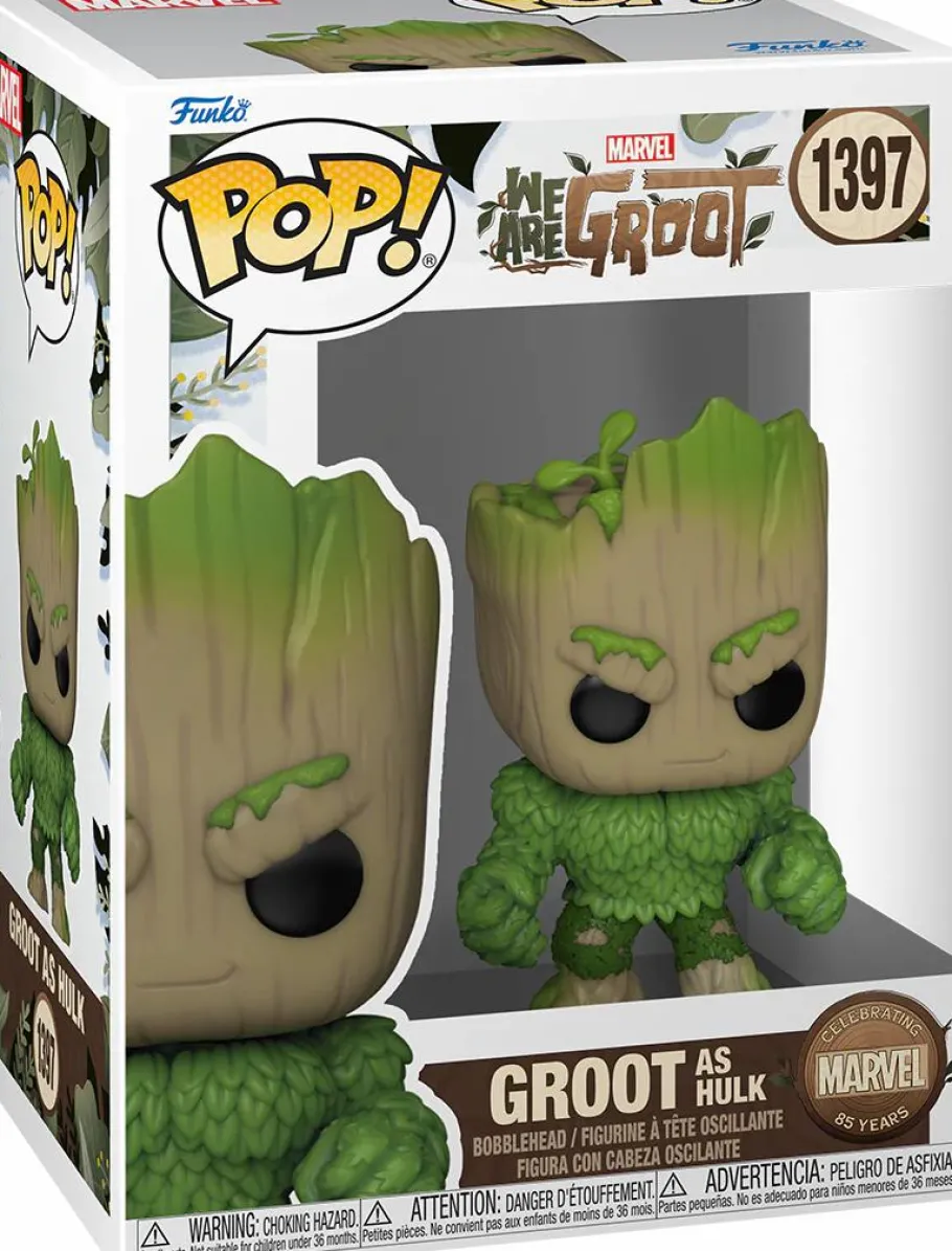 Standard Pop!>Marvel 85th Anniversary: We Are Groot - Groot as Hulk Pop! Vinyl Figure