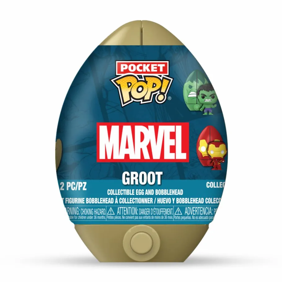 Designer Vinyl>The Avengers Marvel: - Pocket Pop! Vinyl Figure in Easter Egg (Display of 12 Units)