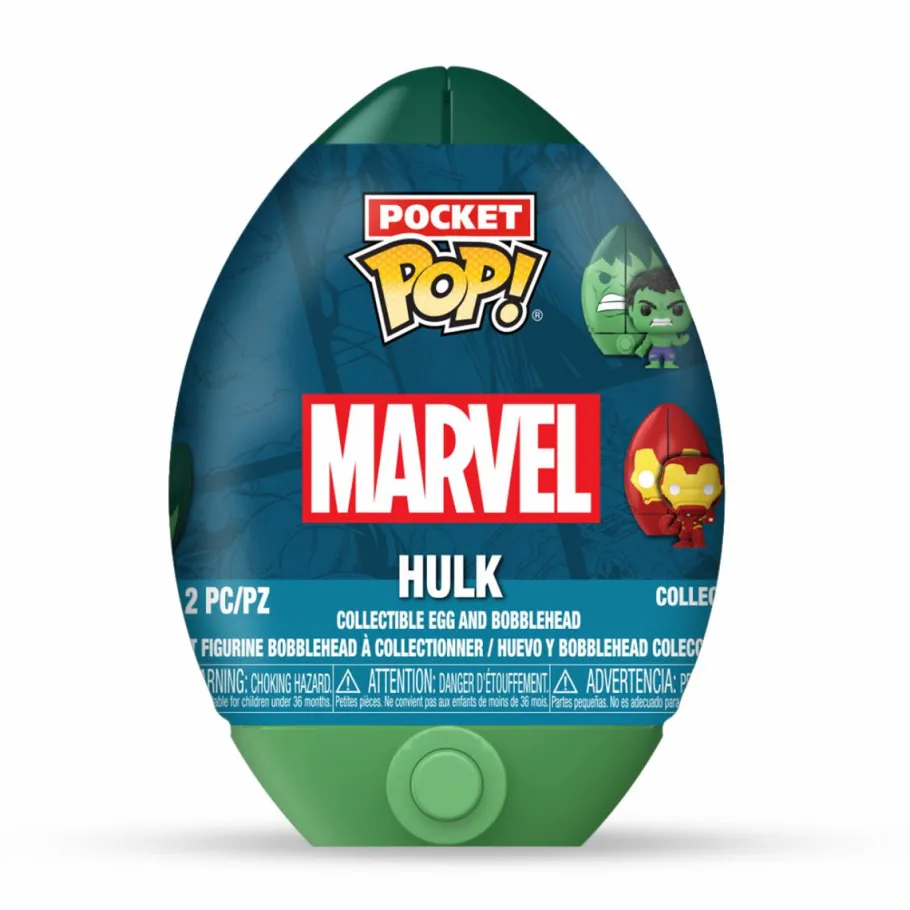 Designer Vinyl>The Avengers Marvel: - Pocket Pop! Vinyl Figure in Easter Egg (Display of 12 Units)