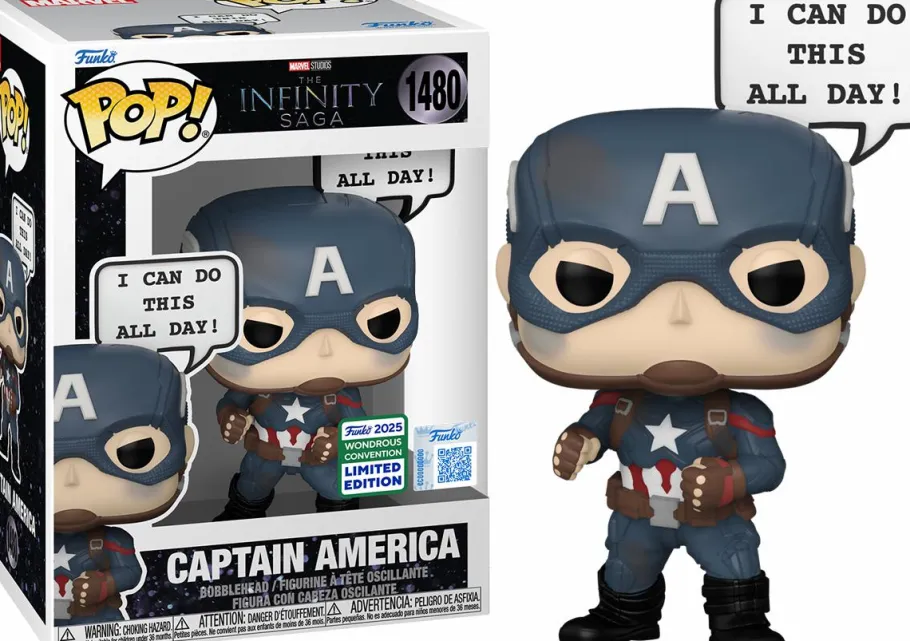Funko Convention Exclusives>Captain America Marvel: The Infinity Saga - 'I Can Do This All Day' Pop! Vinyl Figure (2025 Wondrous Convention Exclusive)