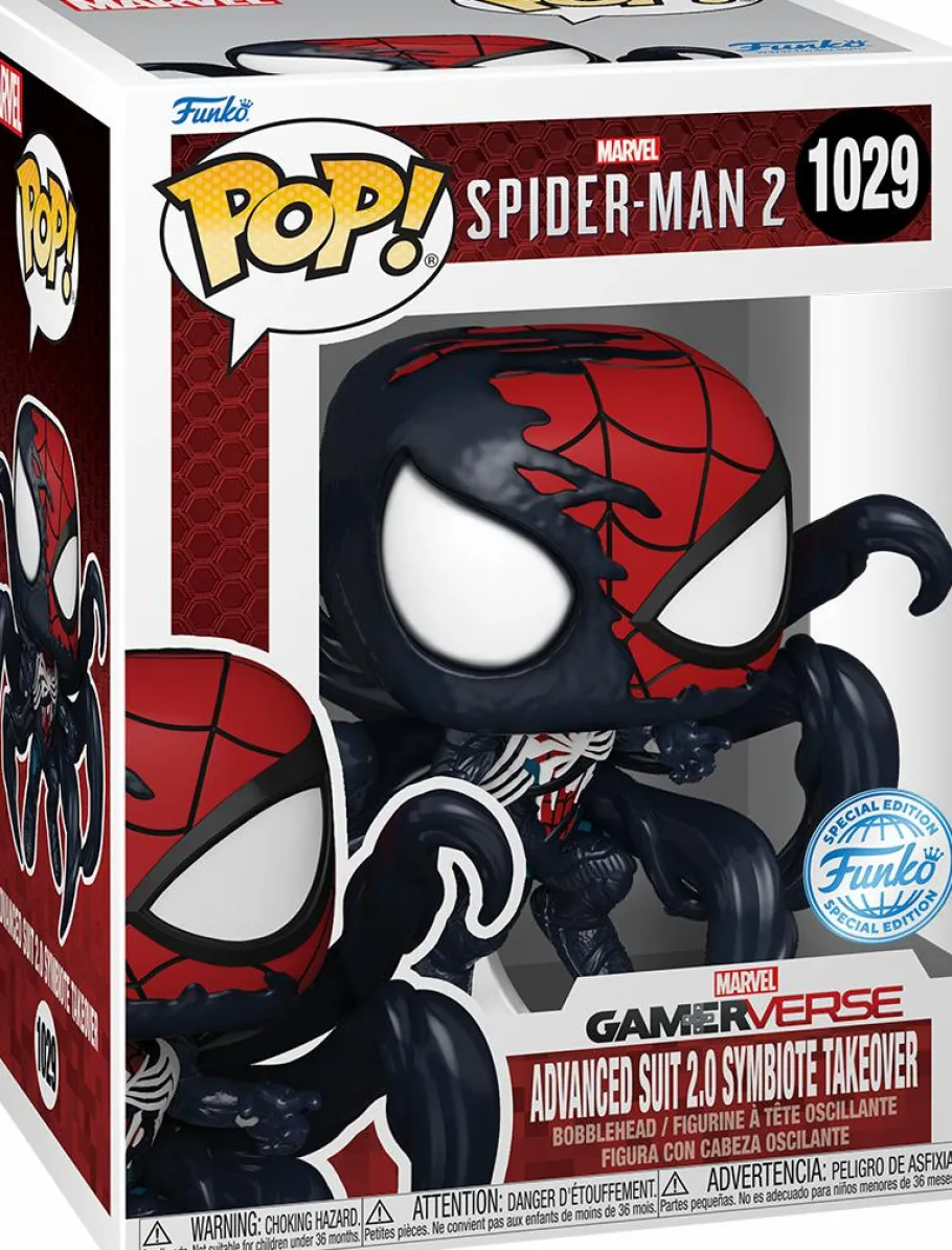 Standard Pop!>Spider-Man Marvel's 2 - Advanced Suit 2.0 Symbiote Takeover Pop! Vinyl Figure