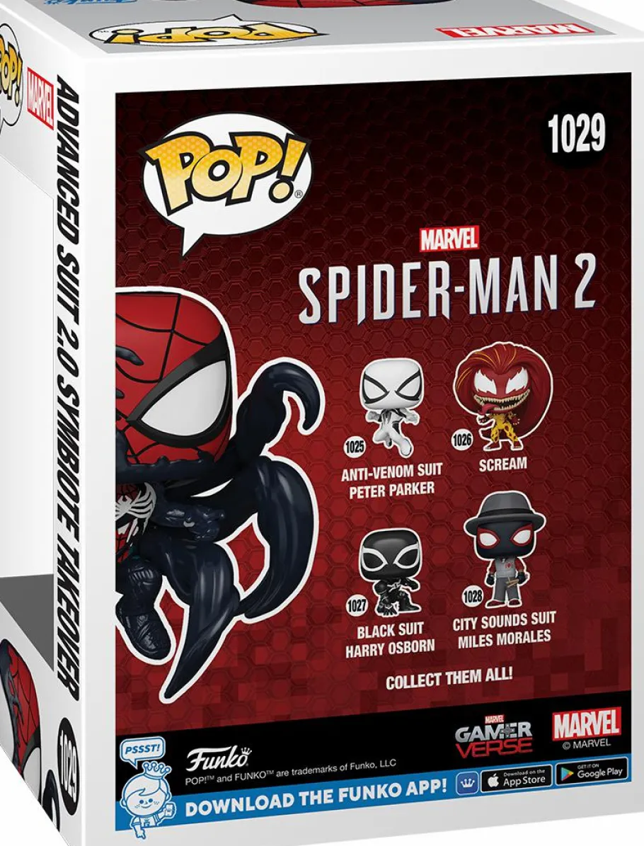 Standard Pop!>Spider-Man Marvel's 2 - Advanced Suit 2.0 Symbiote Takeover Pop! Vinyl Figure