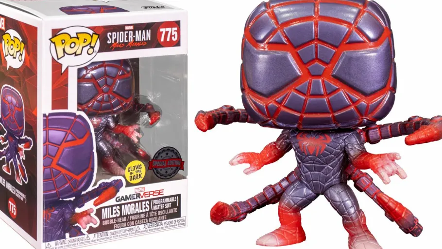 Standard Pop!>Spider-Man Marvel’s : Miles Morales - Miles Morales in Programmable Matter Suit Glow in the Dark Pop! Vinyl Figure