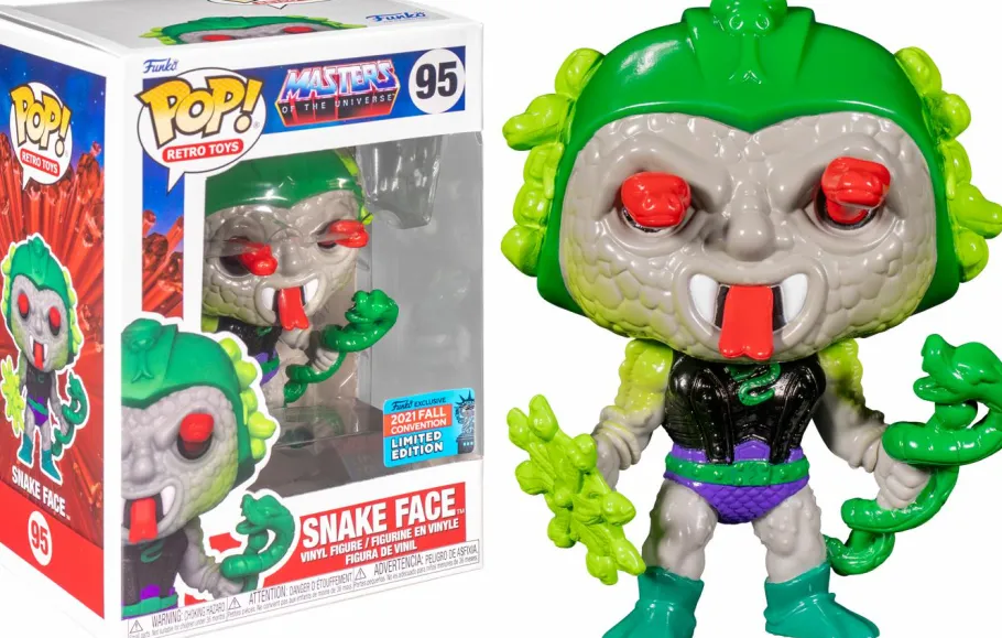Funko Convention Exclusives>Masters of the Universe - Whiplash, Roboto & Snake Face Pop! Vinyl Bundle (Set of 3) (2021 Convention Exclusive)