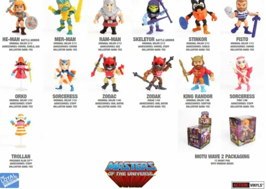 Designer Vinyl>Masters of the Universe - Series 2 3” Vinyl Action Figure Windowed Box (Single Unit)