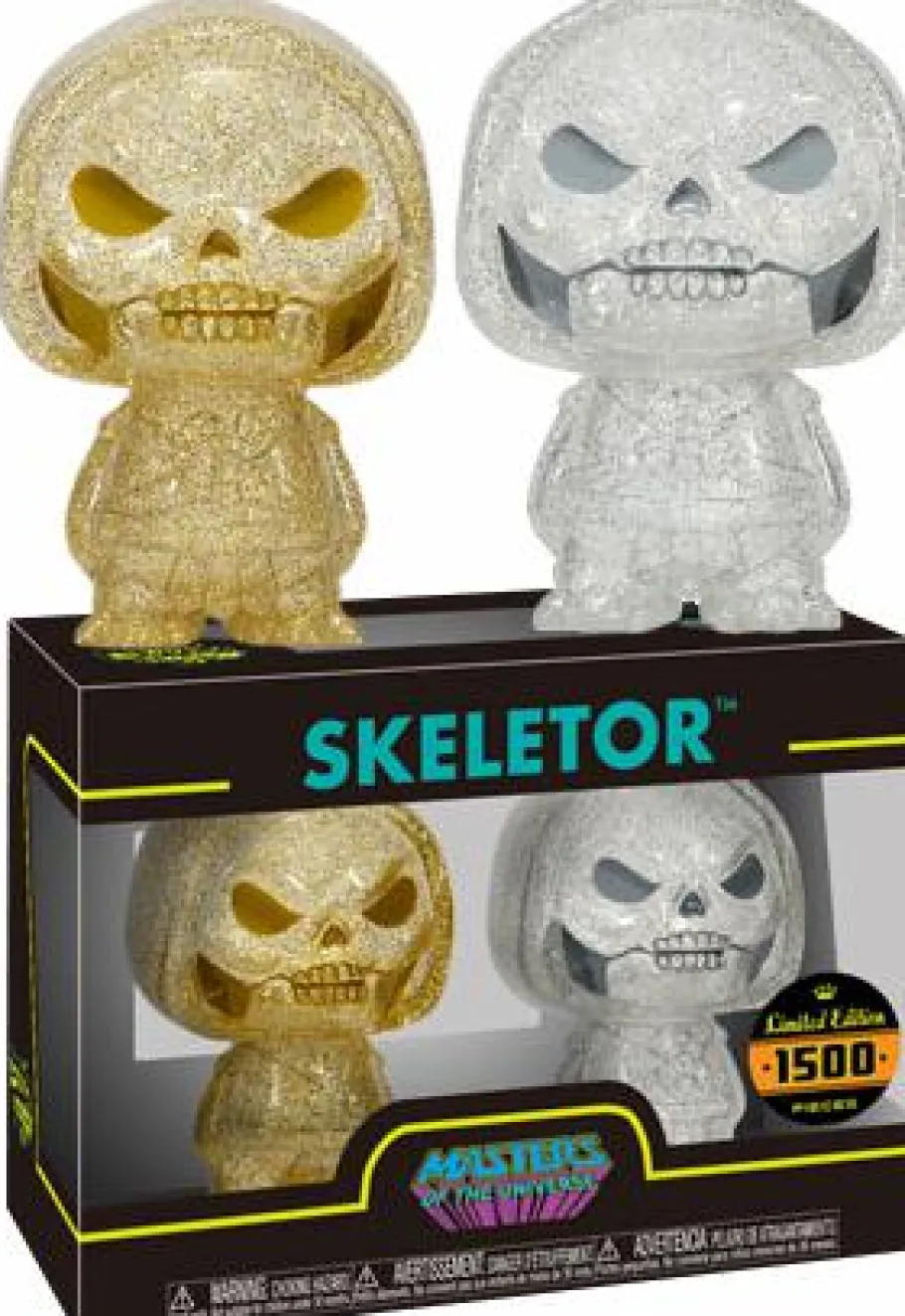 Designer Vinyl>Masters of the Universe - Skeletor Gold & Silver XS Hikari Vinyl Figure 2-Pack