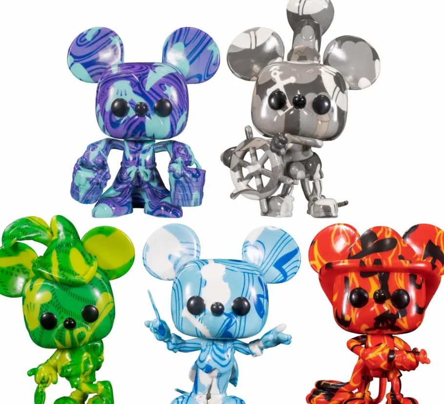 Pop! Bundles>Mickey Mouse - Artist Series Pop! Vinyl Bundle with Pop! Protector (Set of 5)