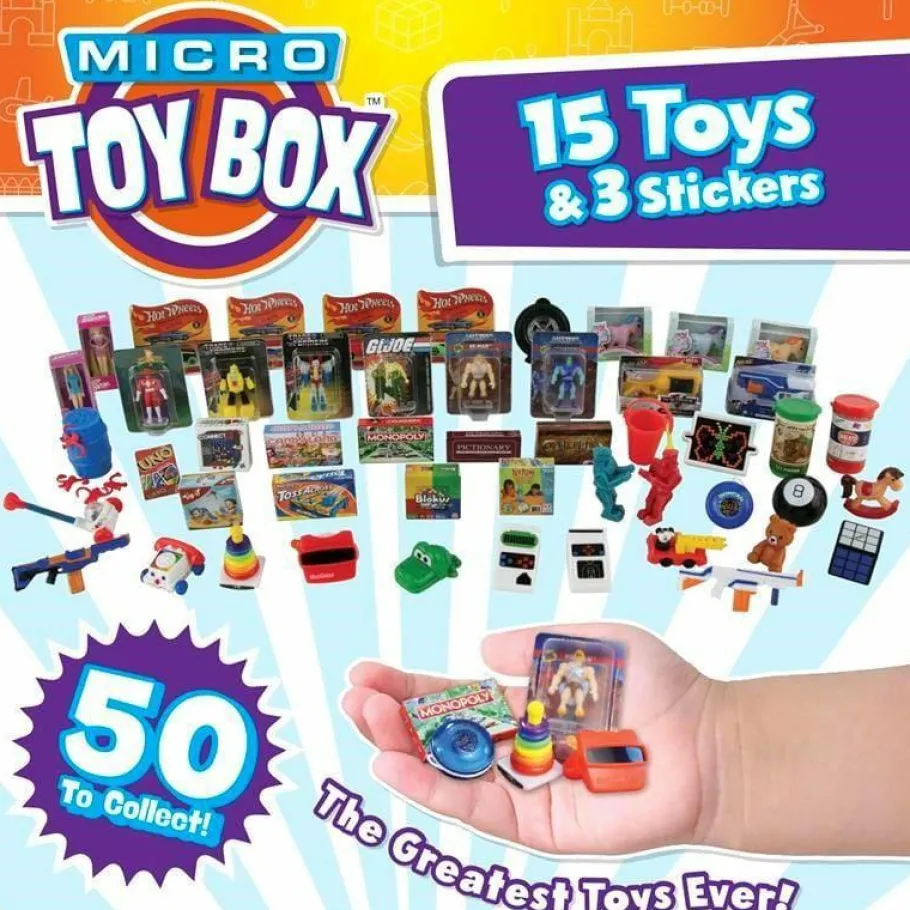 Blind Box>World's Smallest Micro Toy Box - Miniature Collectibles Series 1 (15 Pieces)