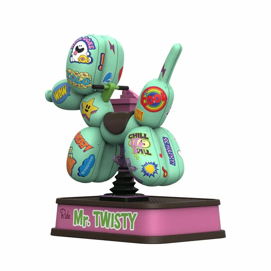 Designer Vinyl>Mighty Jaxx Originals Mighty Jaxx - Mr. Twisty (Vandalized Edition) 9" Vinyl Figure by Jason Freeny