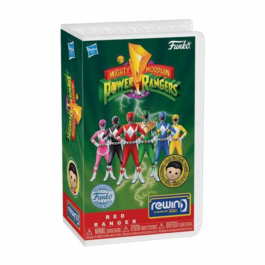 Pop! Covers>Power Rangers Mighty Morphin - Red Ranger Rewind Vinyl Figure (Popcultcha Exclusive)